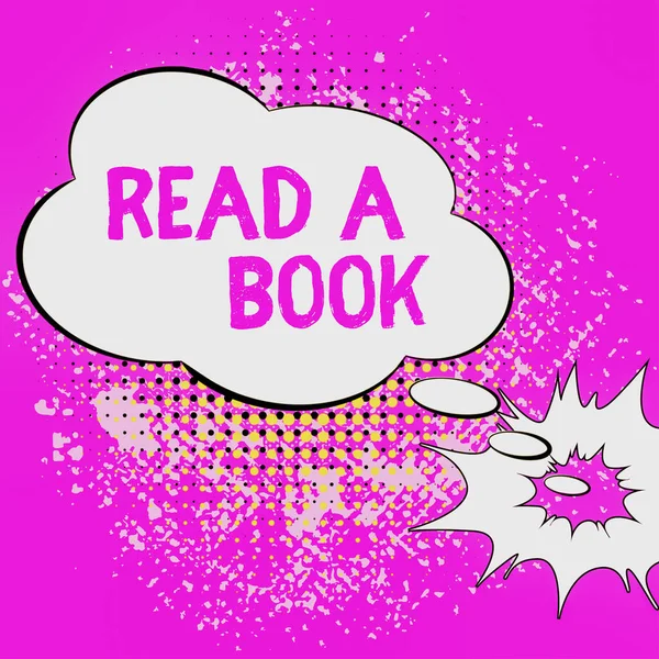 Conceptual Caption Read Book Business Idea Enjoy Literature Traditional Activity — Fotografia de Stock