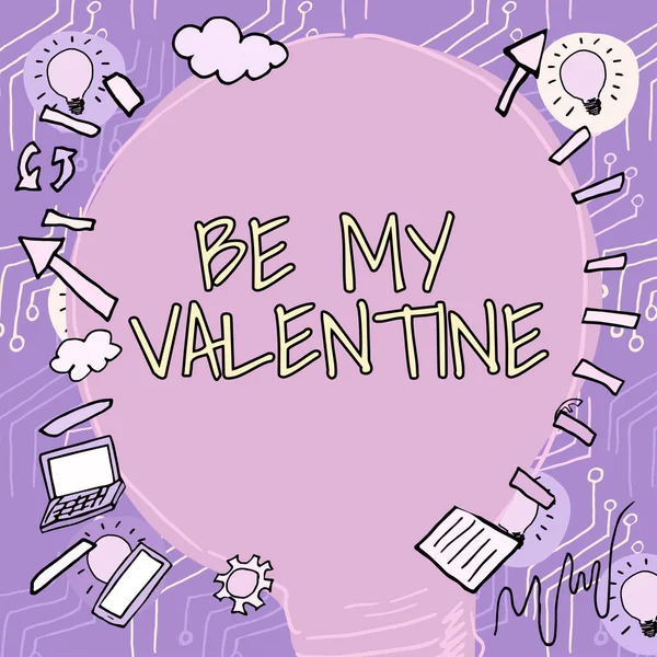 Writing Displaying Text Valentine Business Concept Proposal Date February Romantic — 스톡 사진