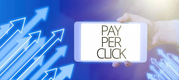Writing Displaying Text Pay Click Conceptual Photo Internet Advertising Model —  Fotos de Stock