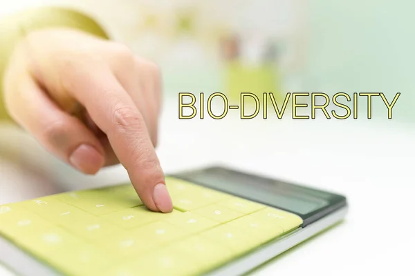 Writing Displaying Text Bio Diversity Word Variety Life Organisms Marine — Stockfoto