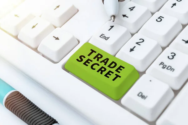 Conceptual Caption Trade Secret Business Idea Confidential Information Product Intellectual — Photo