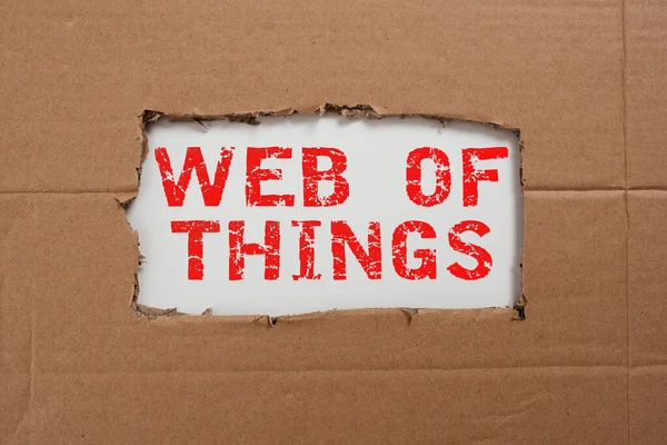 Conceptual Caption Web Things Business Idea Internet Technology Online Modern — Fotografia de Stock