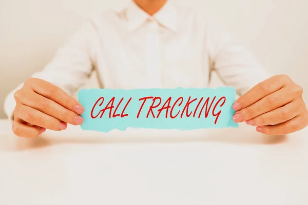 Text Caption Presenting Call Tracking Conceptual Photo Organic Search Engine — Foto Stock
