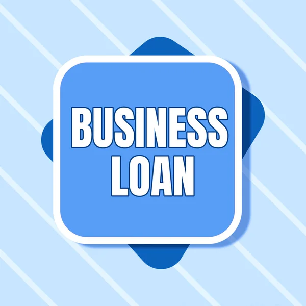 Hand Writing Sign Business Loan Business Concept Credit Mortgage Financial — Photo