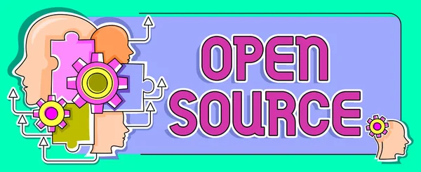 Sign displaying Open Source, Business overview denoting software which original source code freely available Hands Holding Lamp Rocket With Businessman Presenting New Ideas Startups