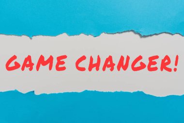 Conceptual display Game Changer, Word Written on Sports Data Scorekeeper Gamestreams Live Scores Team Admins Important Information Written Underneath Ripped Piece Of Paper.