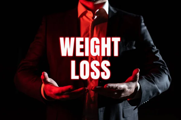 Inspiration Showing Sign Weight Loss Business Approach Decrease Body Fluid — 스톡 사진