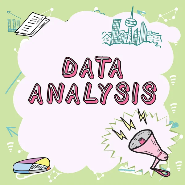 Conceptual Caption Data Analysis Business Approach Translate Numbers Analytical Conclusion — 图库照片