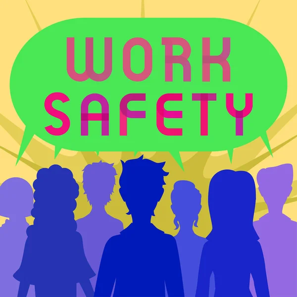 Conceptual Display Work Safety Business Approach Policies Control Place According — Foto Stock