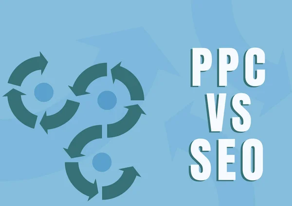 Conceptual Display Ppc Seo Business Idea Pay Click Search Engine —  Fotos de Stock