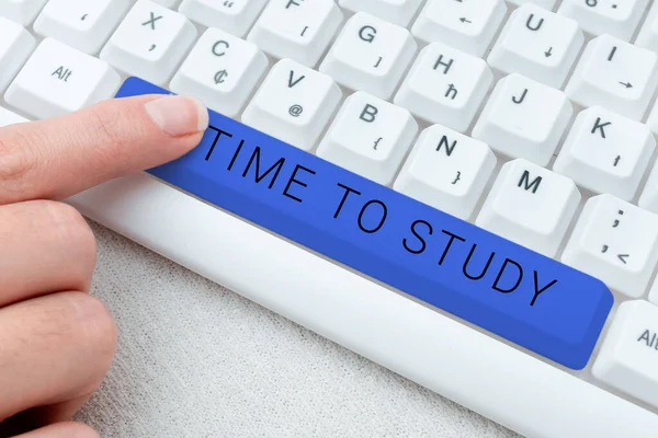 Conceptual Caption Time Study Business Idea Exams Ahead Need Concentrate — Fotografia de Stock