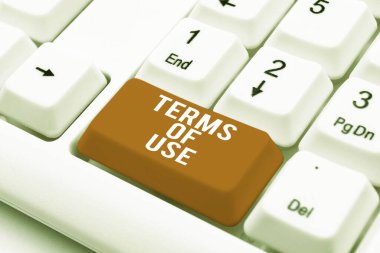 Text showing inspiration Terms Of Use, Business idea Established conditions for using something Policies Agreements -48812