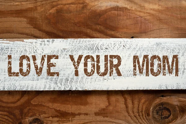 Text Sign Showing Love Your Mom Business Overview Have Good — Foto Stock