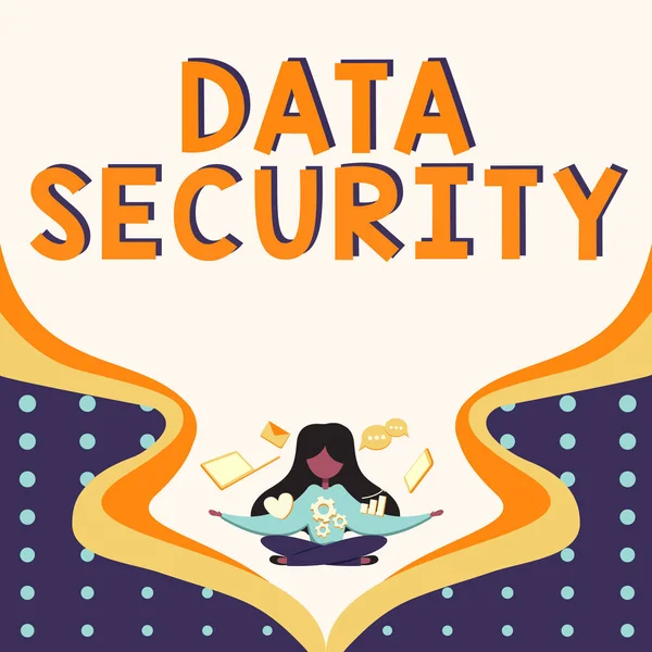 Writing Displaying Text Data Security Word Confidentiality Disk Encryption Backups — 图库照片