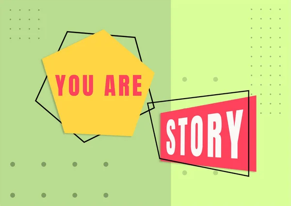 Inspiration Showing Sign You Story Concept Meaning Your Stories Count — 스톡 사진