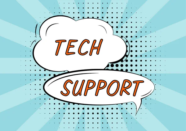 Conceptual Caption Tech Support Business Approach Assisting Individuals Who Having — Stock Photo, Image