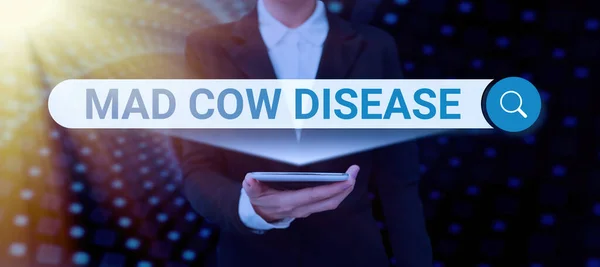 Inspiration Showing Sign Mad Cow Disease Business Overview Neurodegenerative Lethal — Stockfoto