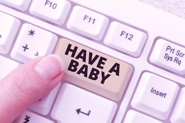 Текст Показує Натхнення Have Baby Conceptual Photo Advice Щоб Завагітніти — стокове фото