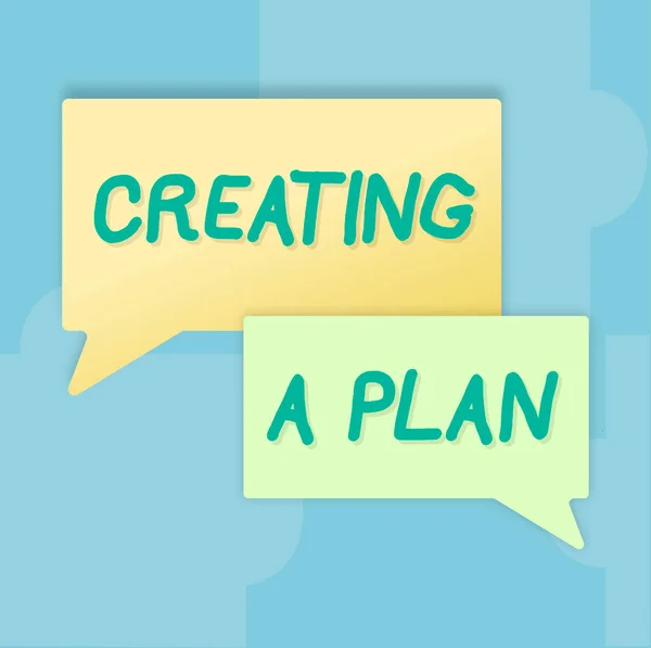 Text Showing Inspiration Creating Plan Business Approach Establish Steps Follow — Stock Photo, Image