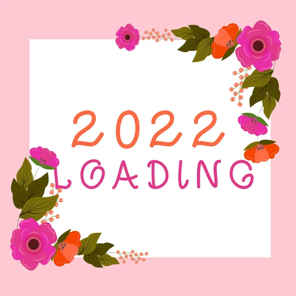Conceptual Caption 2022 Loading Business Concept Advertising Upcoming Year Forecasting —  Fotos de Stock