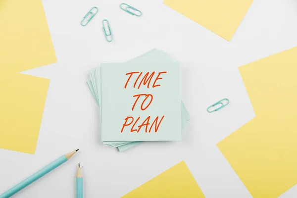 Handwriting Text Time Plan Business Concept Preparation Things Getting Ready — Φωτογραφία Αρχείου