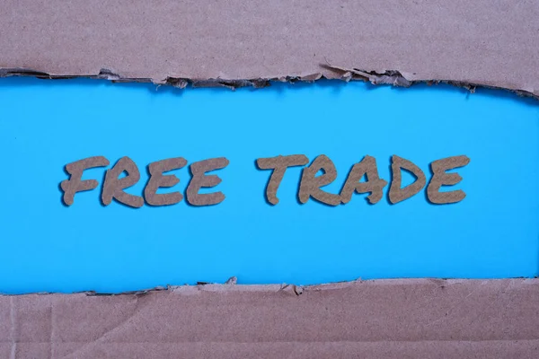 Sign Displaying Free Trade Word Written Ability Buy Sell Your — Stock fotografie