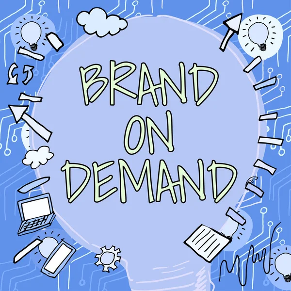 Text Showing Inspiration Brand Demand Business Showcase Intelligence Needed Smart — 스톡 사진