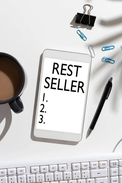 Text Caption Presenting Rest Seller Business Idea One Feature Perceived — Fotografia de Stock