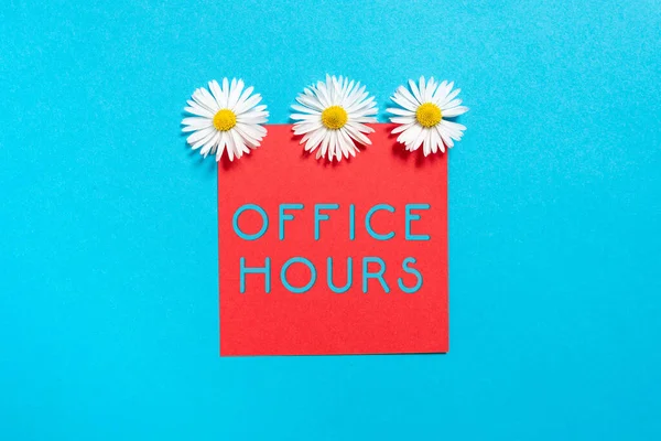 Handwriting Text Office Hours Conceptual Photo Hours Which Business Normally — Foto de Stock