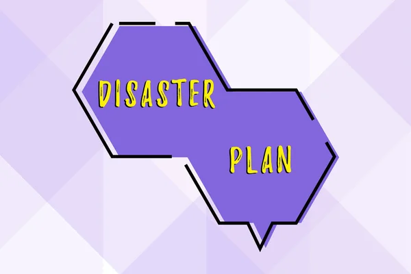 Inspiration Showing Sign Disaster Plan Conceptual Photo Respond Emergency Preparedness — Foto Stock