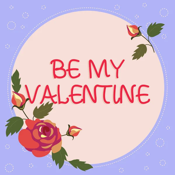 Handwriting Text Valentine Business Concept Proposal Date February Romantic Feelings — Fotografia de Stock