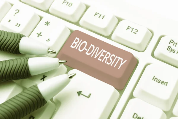 Conceptual Caption Bio Diversity Business Approach Variety Life Organisms Marine — Stockfoto