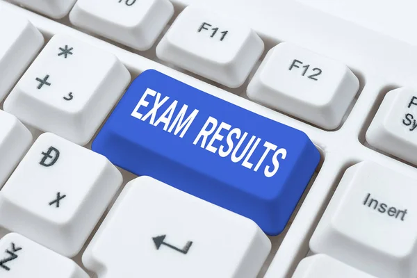 Inspiration Showing Sign Exam Results Business Approach Outcome Formal Test — Stockfoto