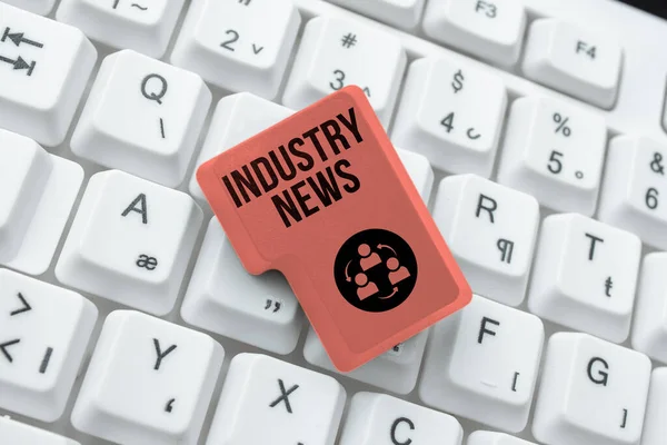 Writing Displaying Text Industry News Business Concept Technical Market Report — Stockfoto
