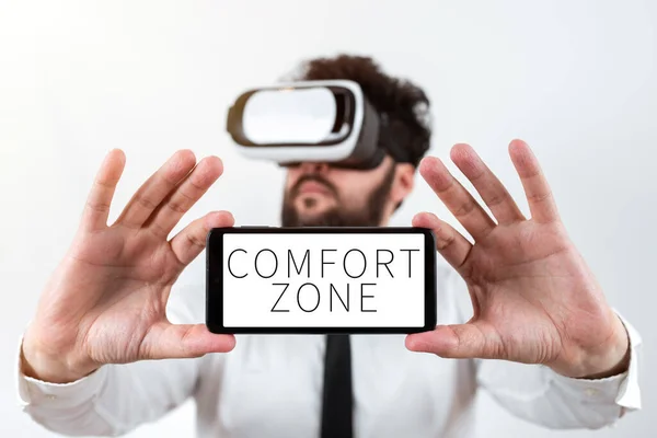 Inspiration Showing Sign Comfort Zone Business Approach Situation One Feels — Photo