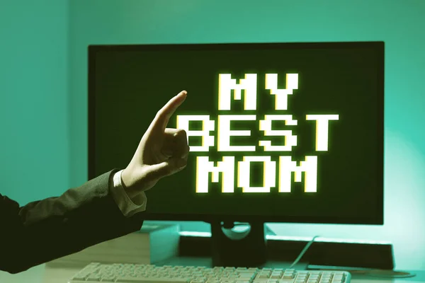 Conceptual Caption Best Mom Concept Meaning Admire Have Affection Good — Foto Stock