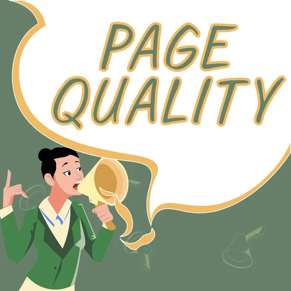 Text Caption Presenting Page Quality Word Effectiveness Website Terms Appearance — 스톡 사진