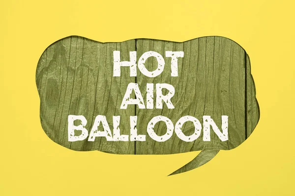 Conceptual Display Hot Air Balloon Concept Meaning Have Ride Basket — 스톡 사진