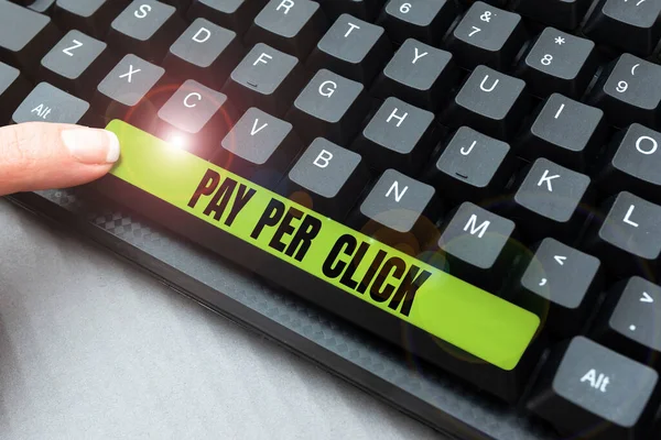 Writing Displaying Text Pay Click Business Concept Internet Advertising Model — Stockfoto