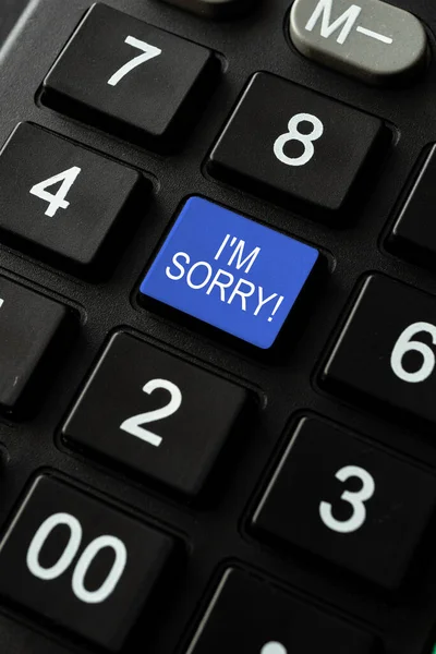 Sign Displaying Sorry Business Concept Toask Forgiveness Someone You Unintensionaly — 스톡 사진