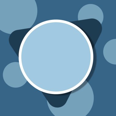 Şirketin tanıtımı için Boş Dairesel ve Üçgen Şekiller.