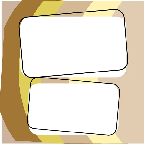 Design Drawing Some Comic Frames Background Speech Bubbles — 스톡 사진