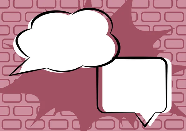 Design Blank Speech Bubble Engaging Conversations — Stock Fotó