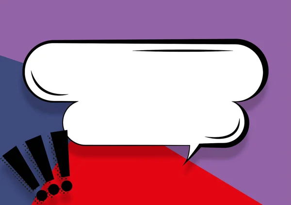 Chat Box And Exclamation Marks Representing Social Media Advertising