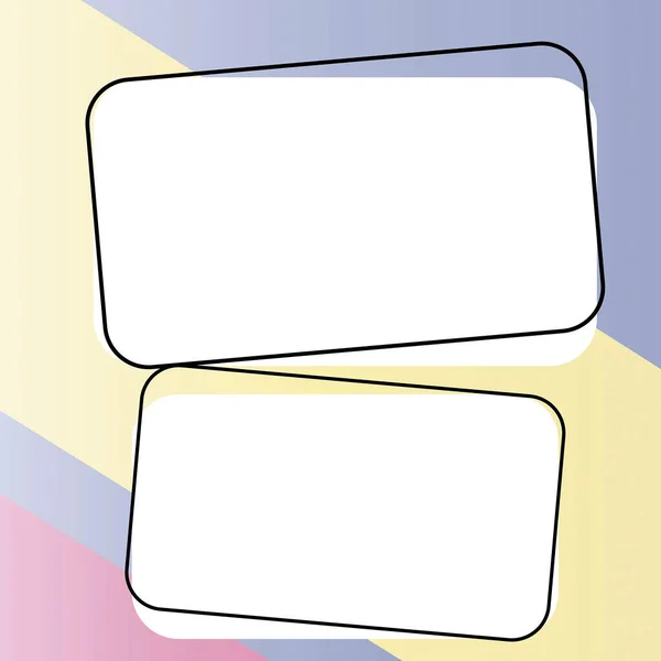 Design Drawing Of Some Comic Frames As Background With Speech Bubbles