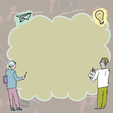 Teacher Holding Pointer Presenting New Ideas. Researcher Showing Concepts