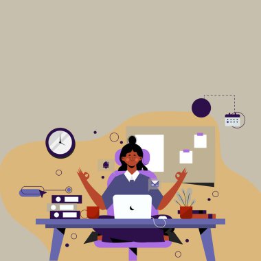 Tidy Workspace Setup, Smart Office Arrangement, Study Table