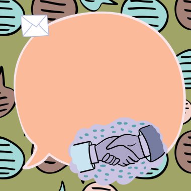 Colleagues Shaking Hands Accomplishing Strong Communication Efforts