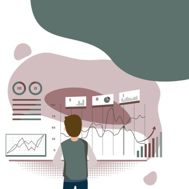Businessman Looking At A Chart And Presenting Crucial Graphs And Charts