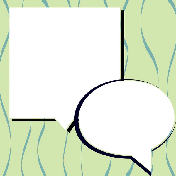 Design Drawing Of Some Comic Frames As Background With Speech Bubbles